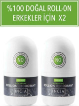 Incia Pudrasız Ter Önleyici Organik Roll-On Erkek Deodorant 2x50 ml