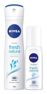 Nivea Natural Fresh Pump Pudrasız Ter Önleyici Organik Sprey Kadın Deodorant 150 ml