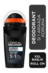 L'Oreal Paris Expert Carbon Protect Pudrasız Ter Önleyici Antiperspirant Roll-On Erkek Deodorant 50 ml