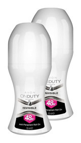 Avon Onduty Invisible Pudrasız Ter Önleyici Antiperspirant Roll-On Kadın Deodorant 2x50 ml