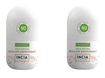 Incia Pudrasız Ter Önleyici Organik Roll-On Kadın Deodorant 2x50 ml