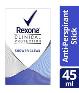 Rexona Clinical Protection Shower Clean Pudrasız Ter Önleyici Antiperspirant Roll-On Kadın Deodorant 45 ml