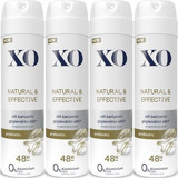 Xo Natural Effective Pudrasız Ter Önleyici Organik Sprey Kadın Deodorant 4x150 ml