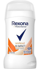 Rexona Workout Hi-Impac Pudrasız Ter Önleyici Antiperspirant Stick Kadın Deodorant 40 ml