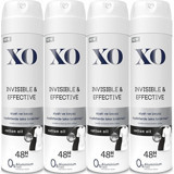 Xo Invisible Effective Pudrasız Ter Önleyici Sprey Kadın Deodorant 4x150 ml