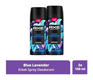 Axe Blue Lavender Pudrasız Ter Önleyici Antiperspirant Sprey Erkek Deodorant 2x150 ml