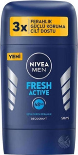 Nivea Fresh Active Pudrasız Ter Önleyici Stick Erkek Deodorant 12x50 ml