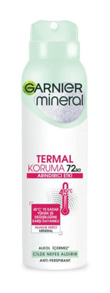 Garnier Termal Koruma Pudrasız Ter Önleyici Antiperspirant Sprey Kadın Deodorant 150 ml