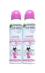 Garnier Mineral Ultra Kuru Pudralı Ter Önleyici Antiperspirant Sprey Kadın Deodorant 2x150 ml