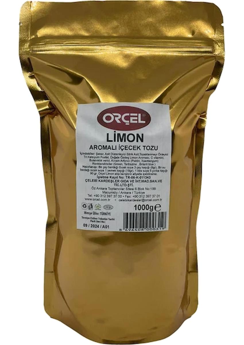 Orçel Limon Aromalı İçecek Tozu 1 kg