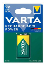 Varta 9 V 200 mAh Ni-Mh Kare Şarjlı Pil Tekli