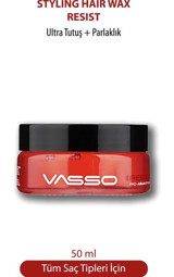 Vasso Resist Pro Aqua Parlak Krem Orta Keratinli 50 ml Wax