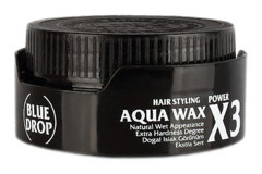 Blue Drop Aqua Doğal - Islak Krem Ekstra Sert Balmumu 3x150 ml Wax