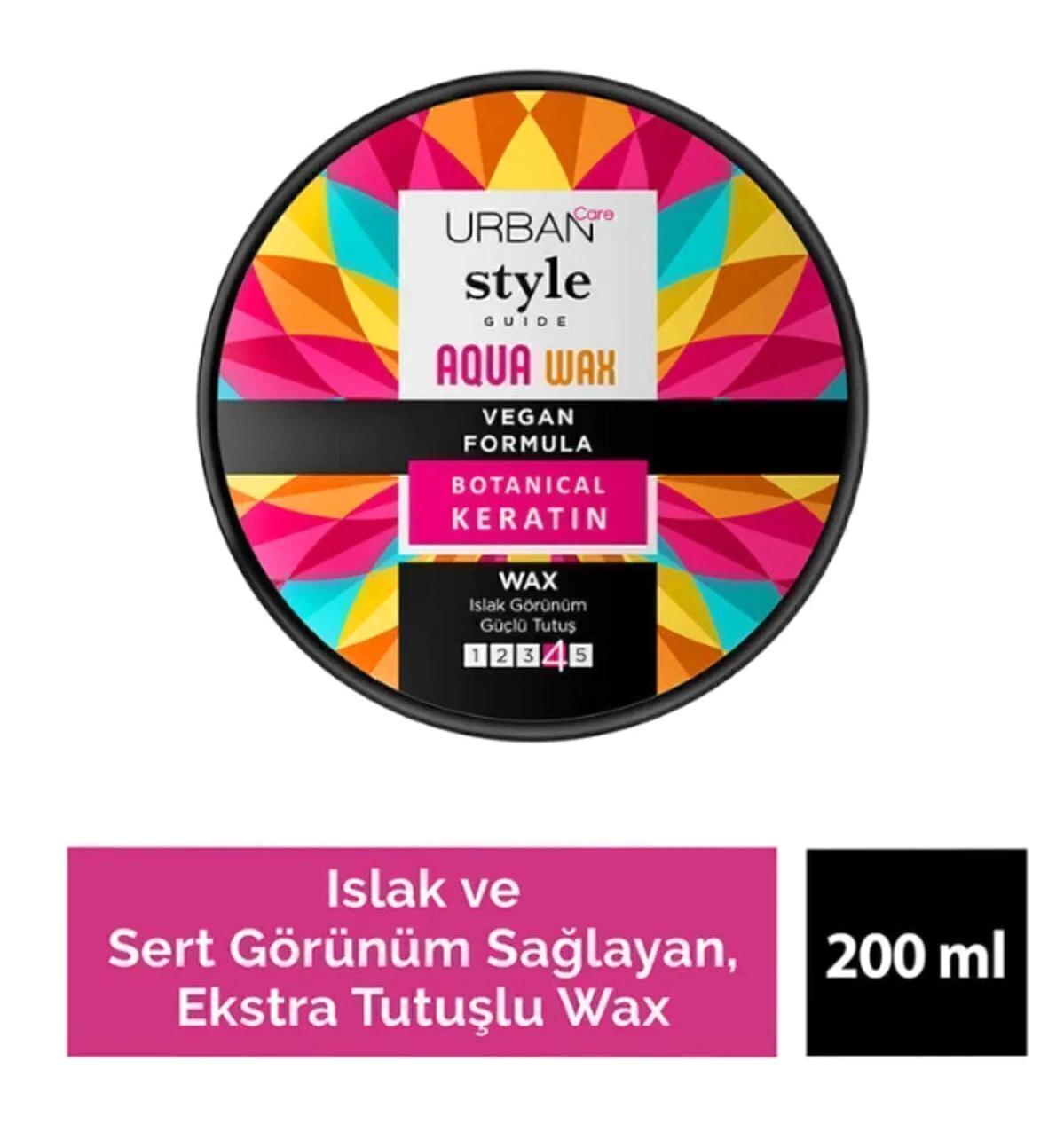 Urban Care Style Guide Aqua Doğal Krem Orta Keratinli 200 ml Wax