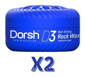 Dorsh D3 Rock Parlak Krem Orta Balmumu 2x150 ml Wax