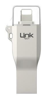 Linktech I032 Çift Taraflı USB 3.0 Lightning 32 GB Flash Belek Gri