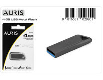 Auris Ars-ub03 USB 3.0 USB 4 GB Flash Belek Metalik