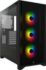 Corsair 4000X RGB Mesh 3 Fanlı Siyah Dikey Mid Tower Oyuncu Bilgisayar Kasası