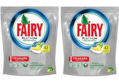 Fairy Platinum Limon Tablet Bulaşık Makinesi Deterjanı 2x43 Adet