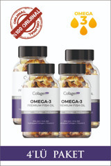 Collagen Forte Platinum Omega 3 Balık Yağı Kapsül 1000 mg 4 Adet