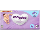 Canbebe 4 Numara Bantlı Bebek Bezi 60 Adet