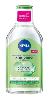 Nivea Micellar Alkolsüz Karma-Yağlı Ciltler Su Bazlı Yüz ve Makyaj Temizleyici Su 400 ml