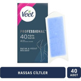 Veet Hassas Ciltler 40 Adet Kadın Bacak-Vücut Bölgesi Ağda Bandı