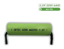 Ortec Puntalı 1.2 V 2200 mAh Ni-Mh AA / Kalem Şarjlı Pil