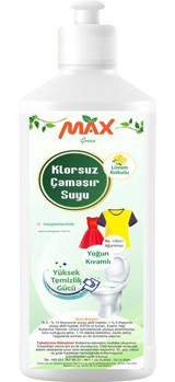 Max Green Klorsuz Limon Kokulu Konsantre Jel Çamaşır Suyu 1 lt