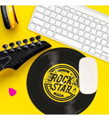 Mustard Rock N Roll 19 cm Mousepad Çok Renkli