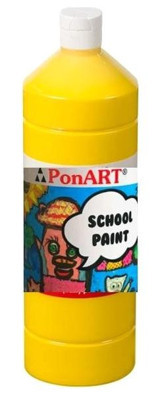 Ponart School Paint Sarı 1 lt Guaj Boya