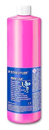 Staedtler Noris Yıkanabilir 750 ml Pembe Parmak Boyası