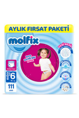 Molfix Anne Kucağı Gibi 6 Numara Külot Bebek Bezi 111 Adet