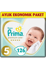 Prima Premium Care 5 Numara Cırtlı Bebek Bezi 126 Adet