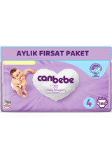 Canbebe Maxi Aylık Fırsat Paketi 4 Numara Bantlı Bebek Bezi 180 Adet