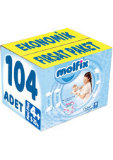 Molfix Maxi Plus 4 Numara Cırtlı Bebek Bezi 104 Adet