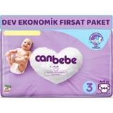 Canbebe Midi 3 Numara Bantlı Bebek Bezi 544 Adet