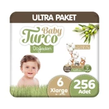 Baby Turco Doğadan XLarge 6 Numara Cırtlı Bebek Bezi 256 Adet