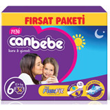 Canbebe Fırsat Paketi 6 Numara Bantlı Bebek Bezi 36 Adet