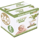 Baby Turco Doğadan XLarge 6 Numara Cırtlı Bebek Bezi 240 Adet