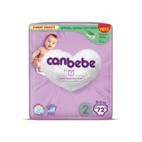 Canbebe Fırsat Paketi 2 Numara Bantlı Bebek Bezi 72 Adet