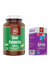 Ncs Saw Palmetto Cüce Palmiye Yetişkin 120 Adet + Ncs Vitamin D3 K2 Damla