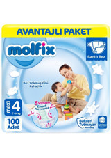 Molfix Maxi 4 Numara Cırtlı Bebek Bezi 2x50 Adet