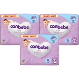 Canbebe Junior Fırsat Paketi 5 Numara Bantlı Bebek Bezi 3x46 Adet
