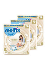 Molfix Pure & Soft 4 Numara Cırtlı Bebek Bezi 3x86 Adet