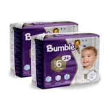 Bumble İkiz Paket 6 Numara Cırtlı Bebek Bezi 2x24 Adet