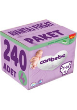 Canbebe Maxi Avantaj Fırsat Paketi 4 Numara Bantlı Bebek Bezi 240 Adet