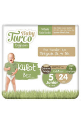 Baby Turco Doğadan 5 Numara Külot Bebek Bezi 24 Adet