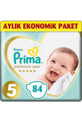 Prima Premium Care 5 Numara Cırtlı Bebek Bezi 84 Adet