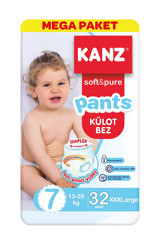Kanz Soft&Pure XXXLarge 7 Numara Külot Bebek Bezi 32 Adet